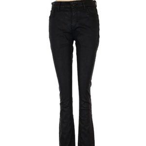 DL1961 Sz 28 Florence mid rise instasculpt skinny Nero black coated jeans